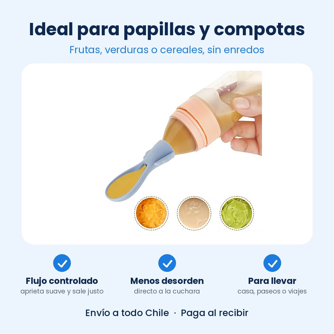 Set de Cucharas de Silicona para Bebé