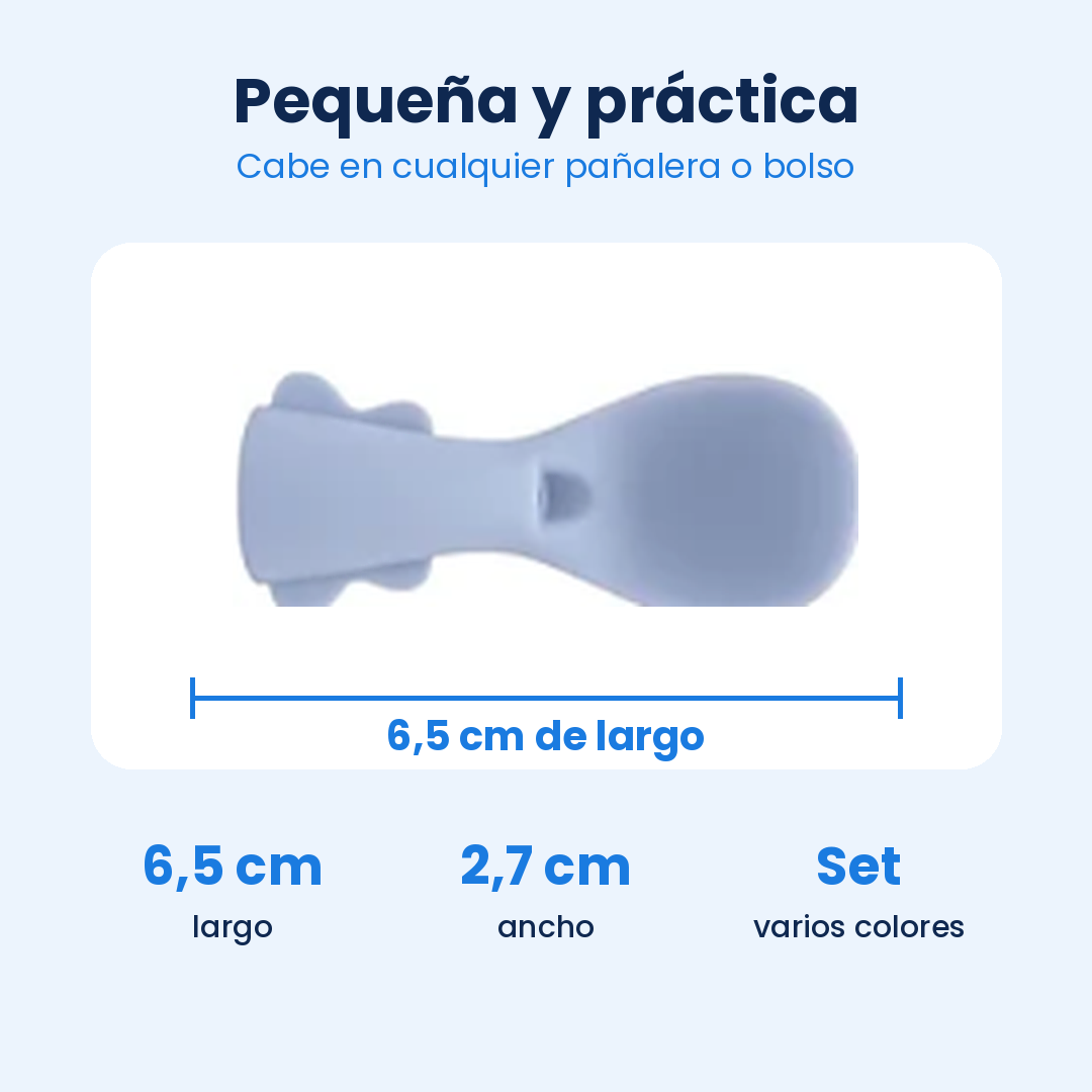 Set de Cucharas de Silicona para Bebé