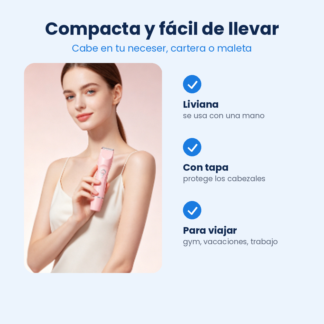 Rasuradora Depiladora Femenina 2 en 1 🌸