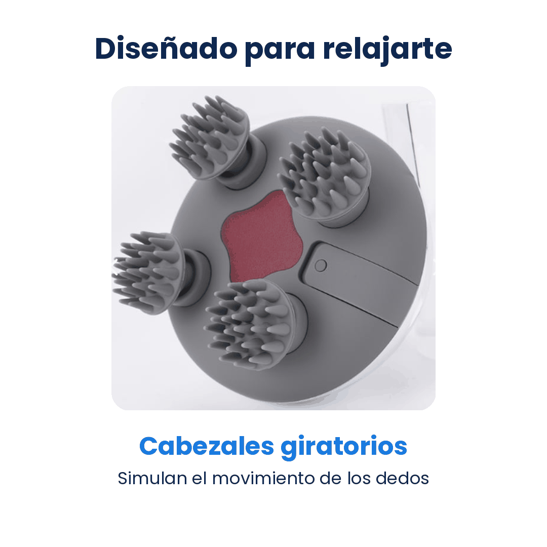 Masajeador Cuello Cabelludo Terapia Luz