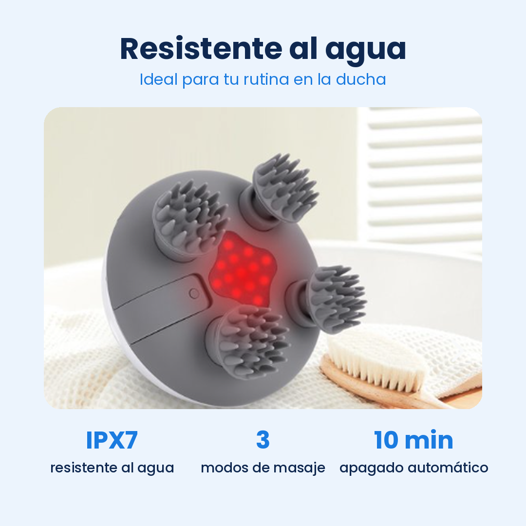 Masajeador Cuello Cabelludo Terapia Luz