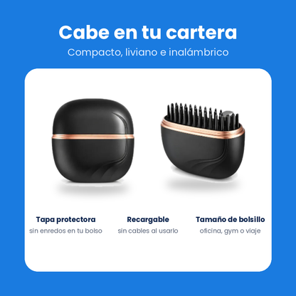 Peine Anti-Frizz Portátil y Recargable