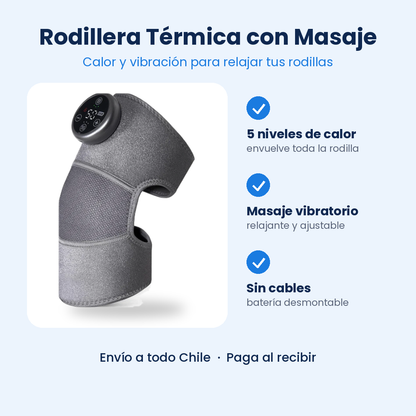 Rodillera Térmica Masaje Vibración Calor
